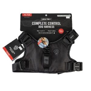 Canada Pooch No Pull Complete Control Dog Harness- Black For Large Dogs 10-25lbs